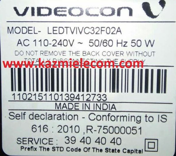 Videocon Ledtvivc32F02A