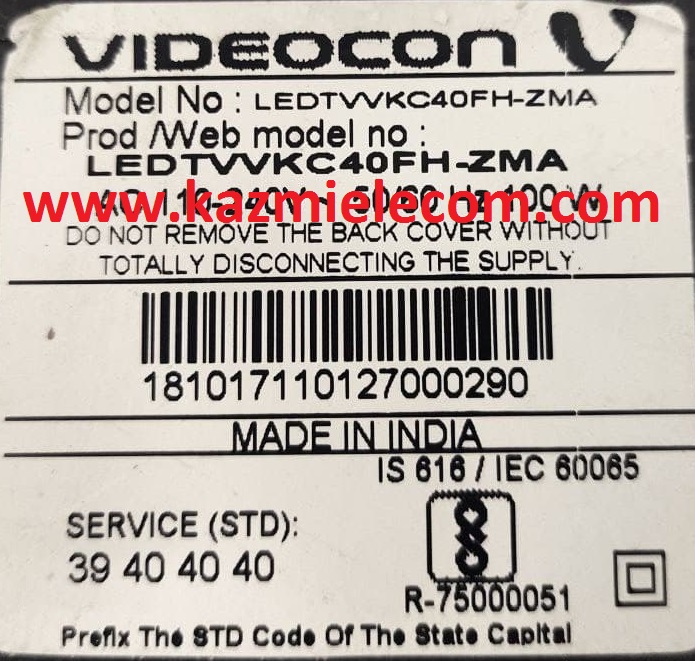 Videocon Ledtvvkc40Fh-Zma