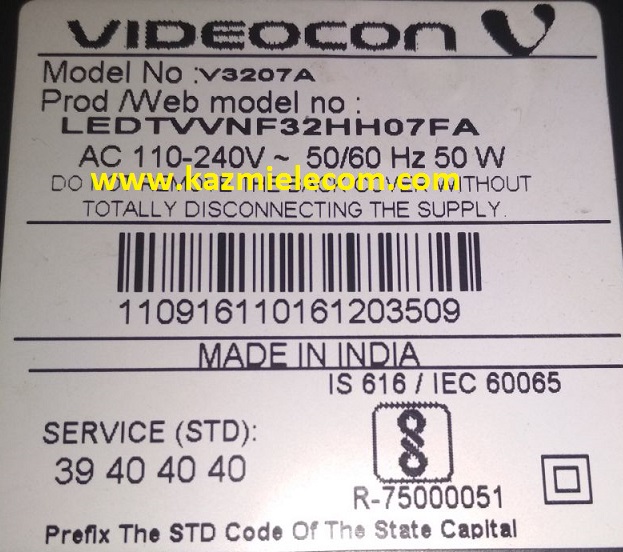 Videocon Ledtvvnf32Hh07Fa